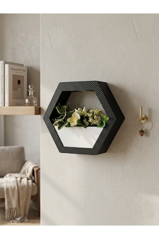 Altıgen Işıklı Duvar Süsü 23,5x21x7