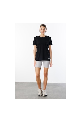 Genius Store Kadın Nem Emici Hızlı Kuruma Atletik Teknik Performans Spor T-shirt Drıfıt-kısakol Siyah