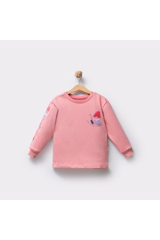 Overdo Kids Kız 5-8 Yaş Süzene Nakışlı İki İp Sweat Çok Renkli
