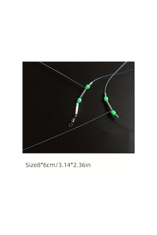 Fırdöndüler, Çıtçıtlar Ve Parlak Boncuklarla Yüksek Mukavemetli Balıkçılık Teli İzleme Lideri Teçhizatı - 20cm