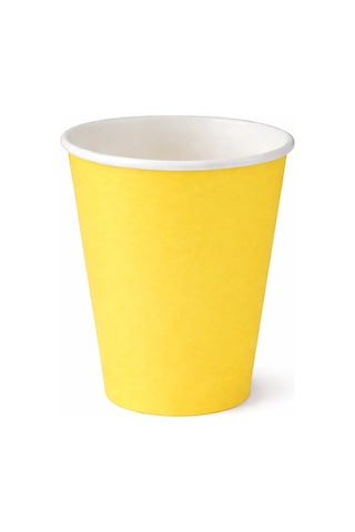 Beysüs Makaron Sarı 8li Tabak Bardak Set