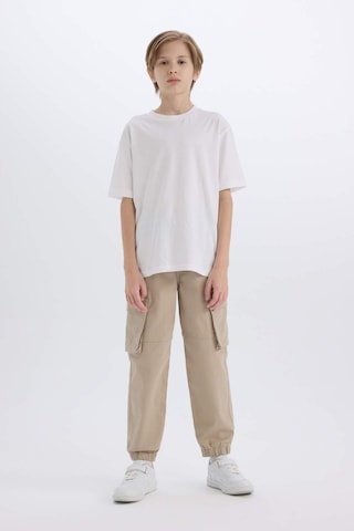 DeFacto Erkek Çocuk Kargo Cepli Beli Bağcıklı Lastikli Paça Jogger Paça Gabardin Pantolon C6623A824AUBG129