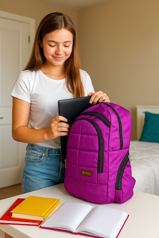 NewBag OKUL SIRT ÇANTASI-8 ROCKS MOR