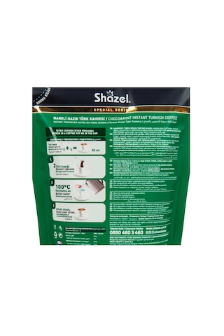 Shazel Naneli Hazır Türk Kahvesi 100 Gr X 6 Adet Öğütülmüş