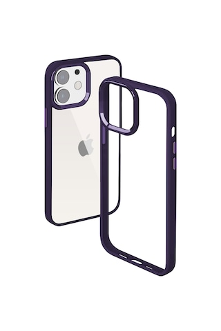 Buff Apple Uyumlu iPhone 11 New Air Bumper Kılıf Mor