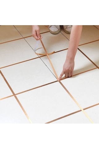 River World Şerit Bant Gold Renk Fayans Arası 50 Metre 1 Cm