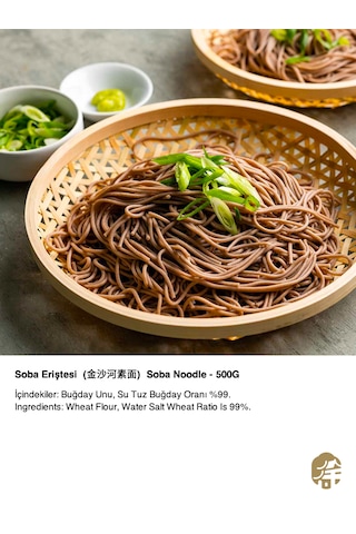 Jinshahe Oval Soba Eriştesi + Soba Noodle 2 x 500 G
