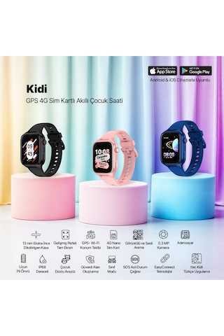 Ttec 2KSW02 Kidi GPS 4G Sim Kartlı Akıllı Çocuk Saati