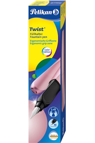 Panelkırtasiye Pelikan Twist Dolma Kalem M Girly Rose P457-Gr