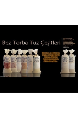 Himalaya Tuzu 1 Kg. Bez Torbada Iri Taneli Beyaz Renk Himalaya Orijinal Tuz Granül
