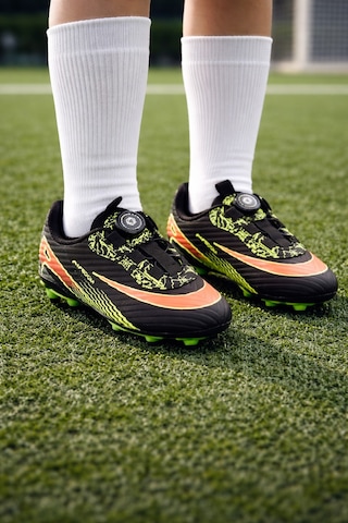 Mini Bonito Üniseks Yeni Nesil Mekanizmalı Futbol Kramponu Siyah