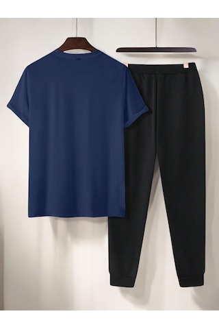 Uyguntarz Unisex New York Baskılı Eşofman Takımı Lacivert