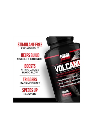 Force Factor Volcano Preworkout Nitric Oxide Booster For Men With