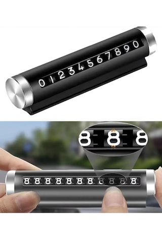 Point Araç Ön Cam Telefon Numarası Şifre Tip Çevirmeli Numaratör Metal Malzeme 1