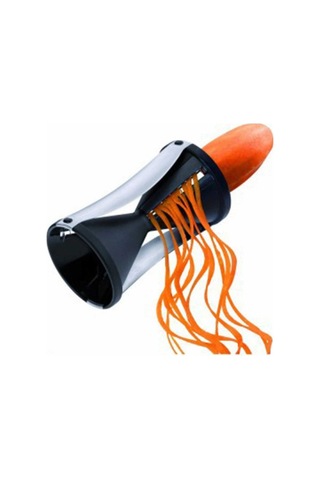 Fortunelane Siyah Mutfak Spiral Dilimleyici, Döner Sebze Kesici Ve Çekiç, Paslanmaz Çelik Siyah