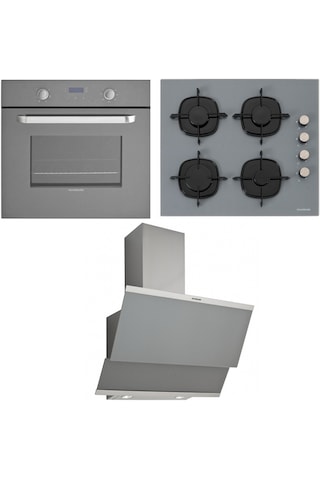 Silverline Gri Ankastre Set BO6181S02 - CS5335S01 - 3420 Gri