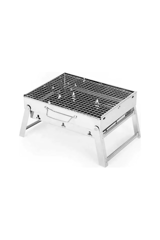 Madfox Roadtrip Portatif Katlanır Bbq Mangal Silver Gümüş
