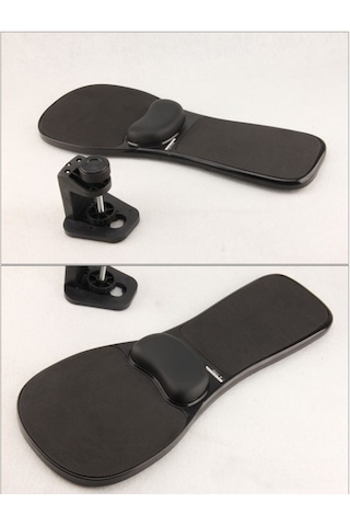 Rotasyon Bilgisayar Masaüstü Dizüstü Fare Tepsisi Dirsek Pedi Bilek Dayanağı Plakası Desteği Masa Ve Sandalyeye Takma