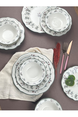 Porser Terra Yemek Takımı 6 Kişilik 24 Parça Fly24ykprs1057 Çok Renkli