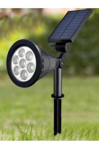 Solar Kazıklı Çim Armatür Cata 7w Güneş Enerjili Led Çim Lambası Bahçe Ağaç Aydınlatma Lambası Gün Işı