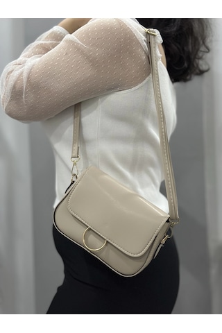 Biçomi Bej Cilt Mossi Çanta Bej
