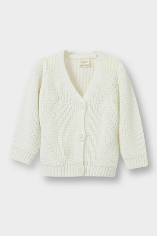 Defacto Kız Bebek V Yaka Düğmeli Hırka A4081a525auer134 Ekru