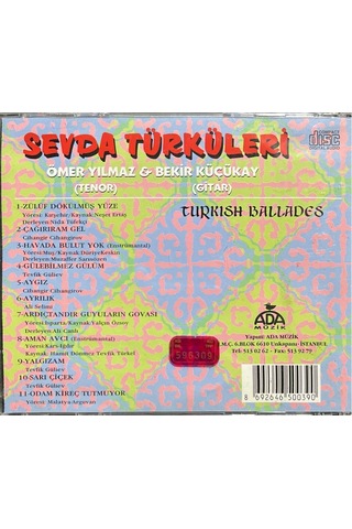Plak Değildir Cd Dir Cd Ömer Yılmaz & Bekir Küçükay Sevda Türkü
