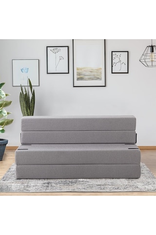 Homedius Melisa Çift Kişilik Katlanır Yatak Katlanır Koltuk Bej