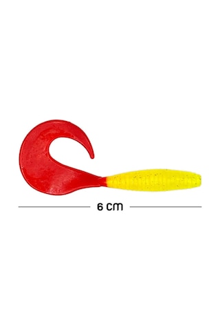 Savage Yumy 6 Cm Kırmızı-sarı Silikon Kurt 10'lu 456-18065