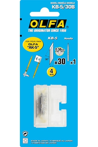 Olfa Kb-5/30 Kretuar Bıçağı Yedeği 30'Lu Tüp