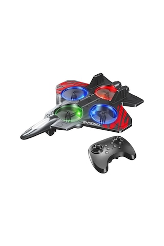 Led Işıklı Oyuncak Drone Fighter Jet Tasarımlı Uzaktan Kumandalı Uçak 1