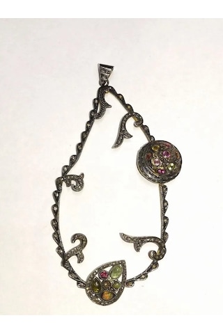 Turmalin Elmas Kolye Ucu 284