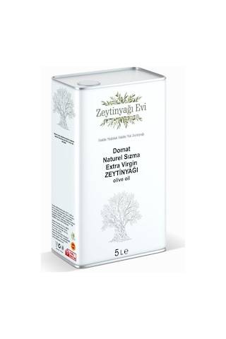 Zeytinyağı Evi Premium Gold Naturel Sızma Nadir Yüksek Aromalı Domat Zeytinyağı 5 L