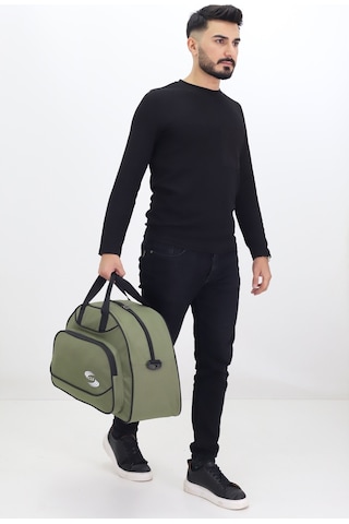 Probag Haki Spor Ve Seyahat Çantası Ayakkabı Bölmeli, Su Geçirmez, Omuz Askılı Antrenman Çantası Haki