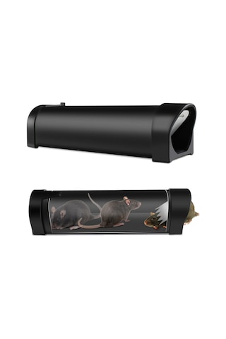 Kemirgen Zapper Sıçan Fareler Fare Tuzak Humane Fare,siyah