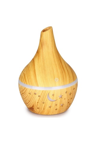 Moly 7 Renkli Led Aromaterapi Dağıtıcı, 300ml, Usb Şarjlı, Yumuşak Ahşap Desenli, Düşük Gürültülü
