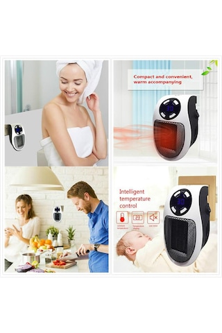 Mufunye 500w Taşınabilir Mini Ptc Isıtıcı - Uzaktan Kumandalı, Hızlı Isınma, 2 Hız Ayarlı, 12 Saat Zamanlayıcılı