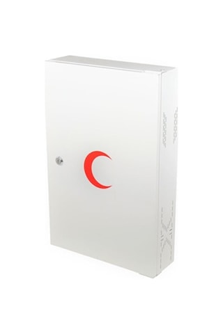 Akşan Metal Kilitli Kapaklı İlk Yardım Ecza Dolabı Beyaz Kod : 41 Beyaz