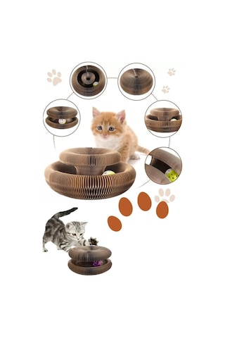 Kedi Tırmalama Oyuncağı Sihirli Çıngıraklı Tırmalama Panosu