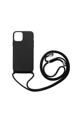 Apple Uyumlu iPhone 12 Pro Max Kılıf Zore Ropi Kapak Siyah