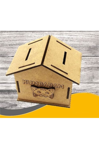 Ahşap Kumbara Maketi - 3 Boyutlu