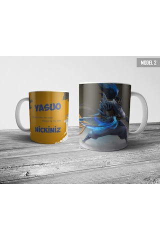 Yasuo Kişiye Özel İsimli Kupa Bardak (League Of Legends, Lol)
