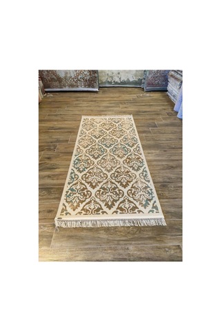 Buhara 2621c Bej-mavi Halı Çok Renkli