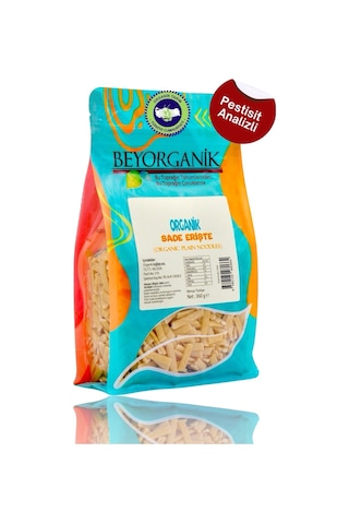 Beyorganik Pestisit Analizli Organik Erişte 360 G