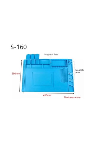 S160 Isıya Dayanıklı Silikon Ped Mıknatıslı Tamir Pedi 45X30Cm (468769718)