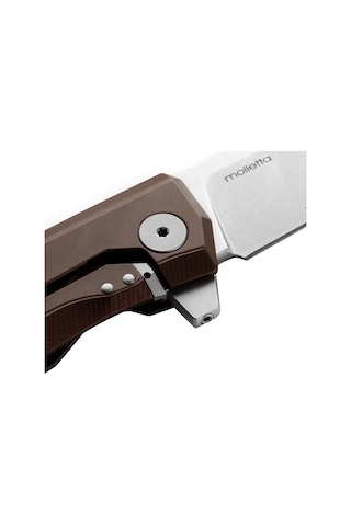 Lionsteel Mt01a Es Myto M390 Blade Aluminium Earth Brown/stone Washed Kamp Çakı Kahverengi