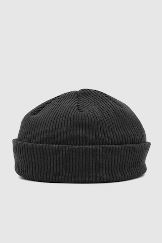 Külah Erkek Siyah Örgü Docker Bere Skullcap-Siyah-Standart