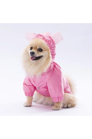 Pembe Sydney Köpek Montu Köpek Yağmurluk Köpek Kıyafeti Köpek Elbisesi