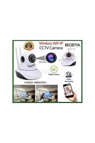 1080p 2mp 360 Derece Full Hd Kablosuz Ip Gece Görüşlü Wifi Güvenlik Kamerası
