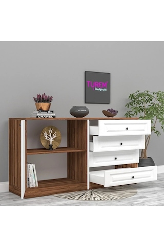 Menekşe Membran Kapak Konsol Mdf Siyah